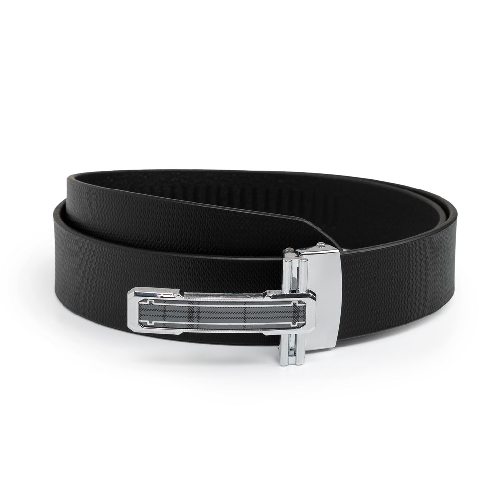 DECLAN MEN'S BLACK LEATHER BELT FOR MEN