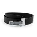 DECLAN MEN'S BLACK LEATHER BELT FOR MEN