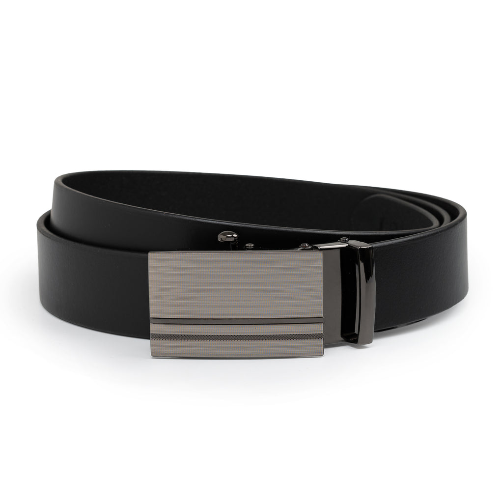 ATLAS MEN'S BLACK LEATHER BELT FOR MEN