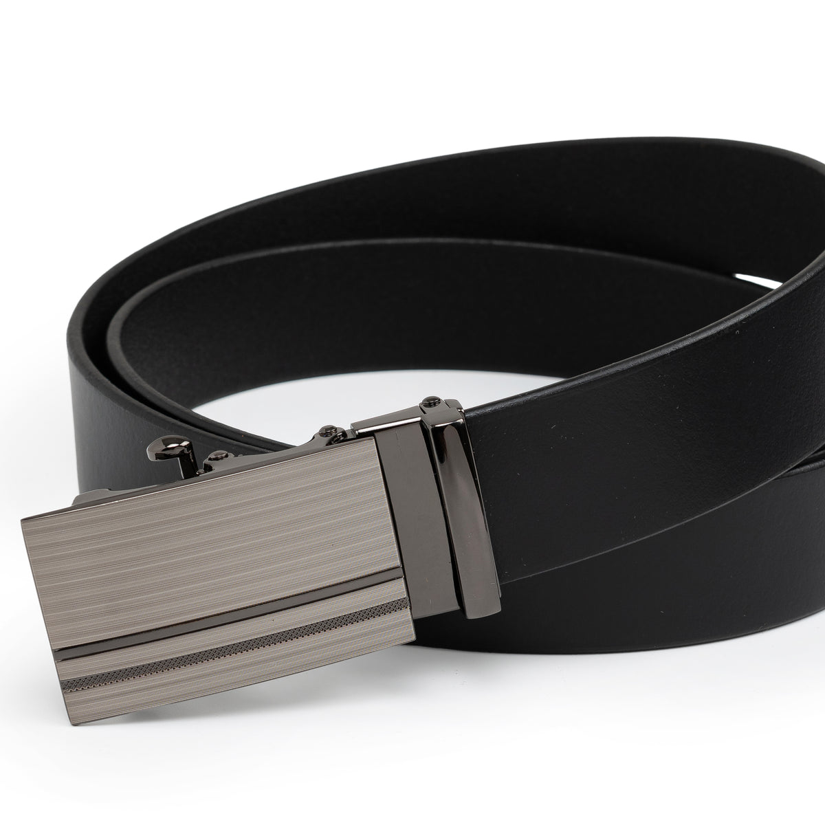 OLIVER MEN'S BLACK LEATHER BELT FOR MEN