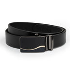 JASPER MEN'S BLACK LEATHER BELT FOR MEN