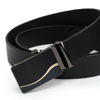 JASPER MEN'S BLACK LEATHER BELT FOR MEN