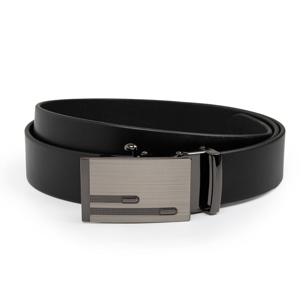 ELIO MEN'S BLACK LEATHER BELT FOR MEN