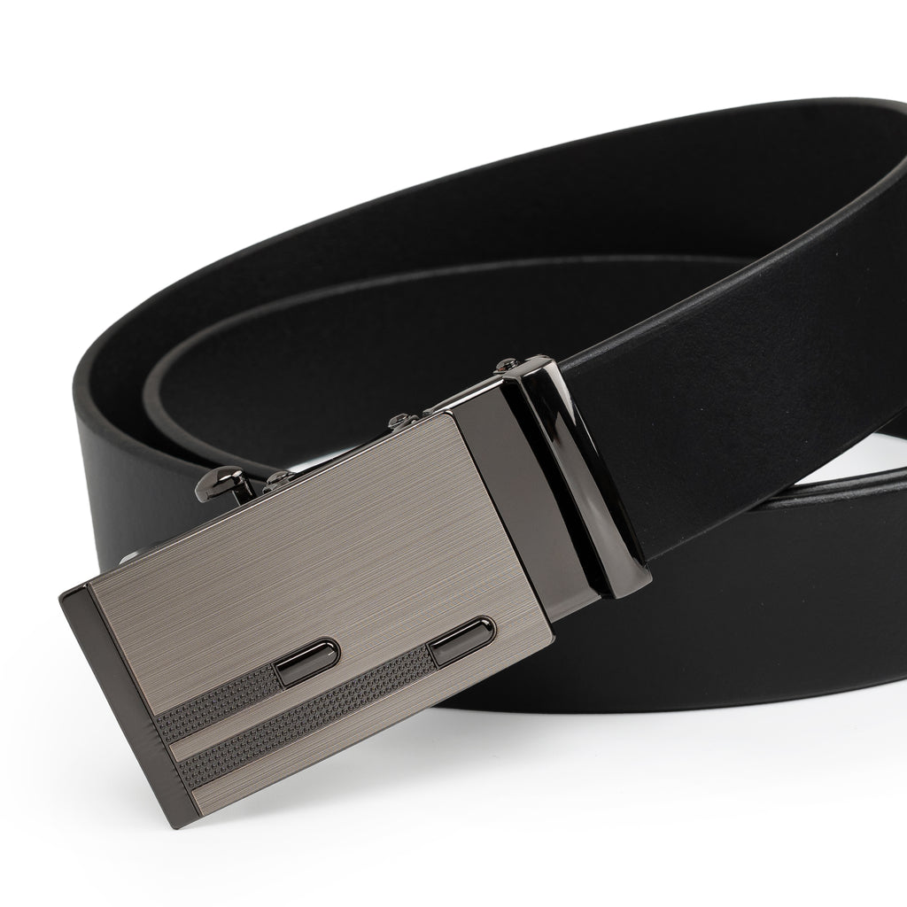 ELIO MEN'S BLACK LEATHER BELT FOR MEN