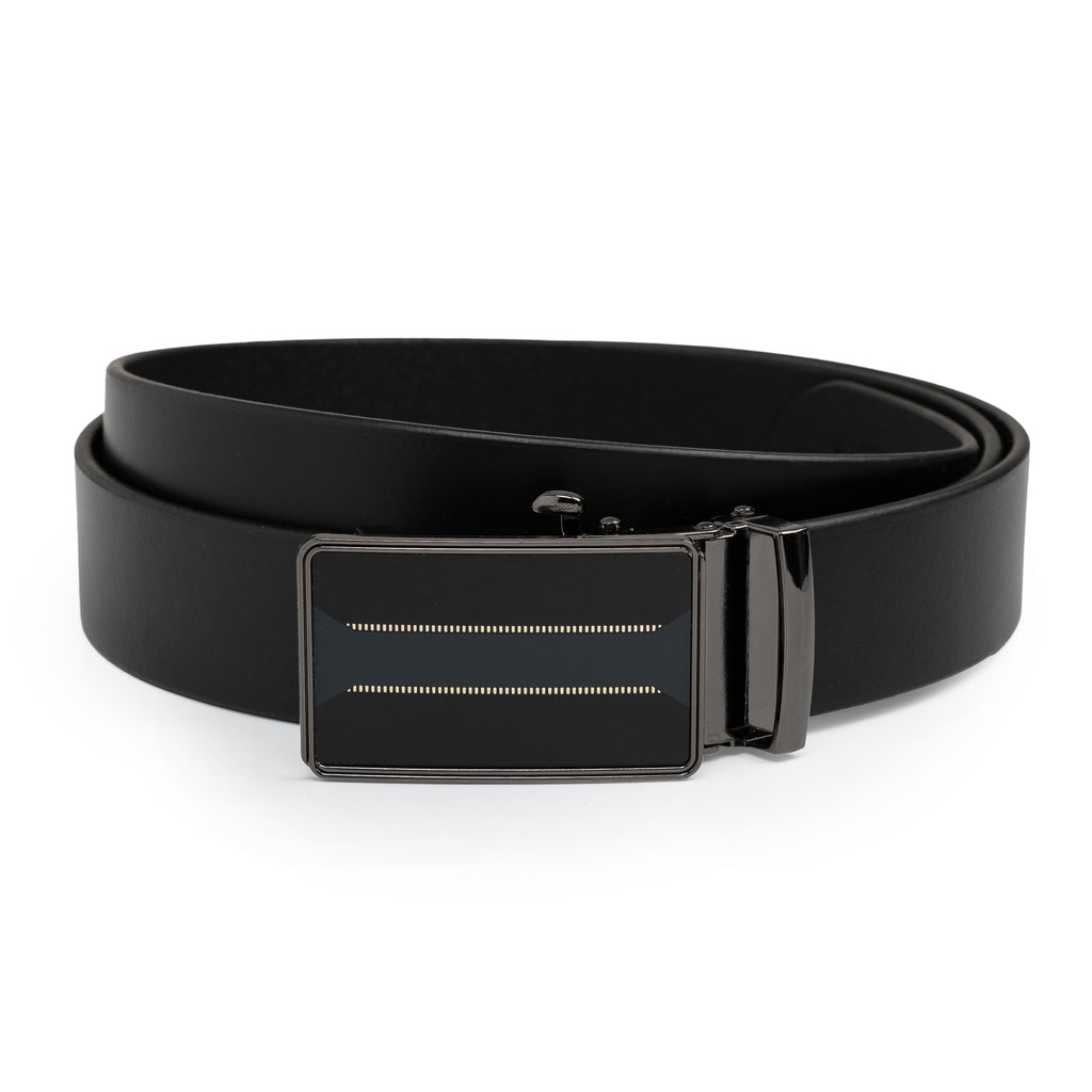 WILDER MEN'S BLACK LEATHER BELT FOR MEN