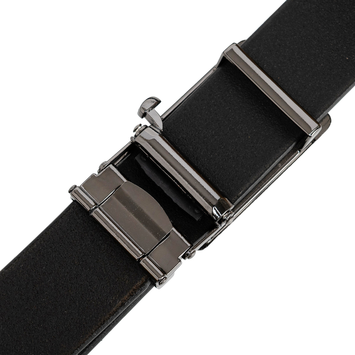 ENZO MEN'S BLACK LEATHER BELT FOR MEN