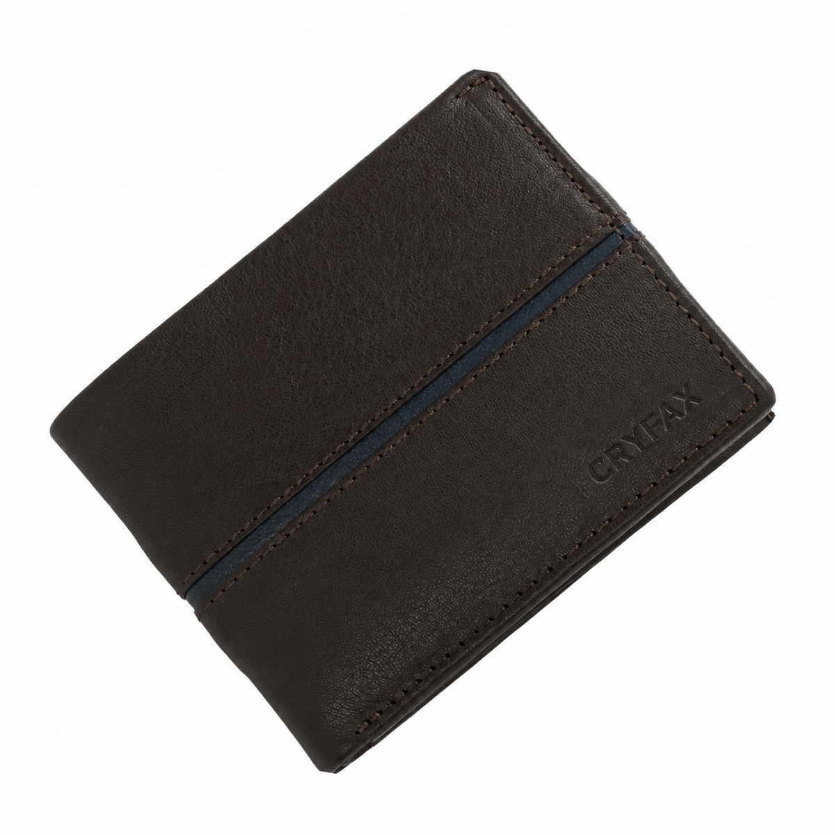 CRYFAX CENAL PATTERN MEN'S LEATHER WALLET