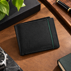 CRYFAX REXING PATTERN MEN'S LEATHER WALLET
