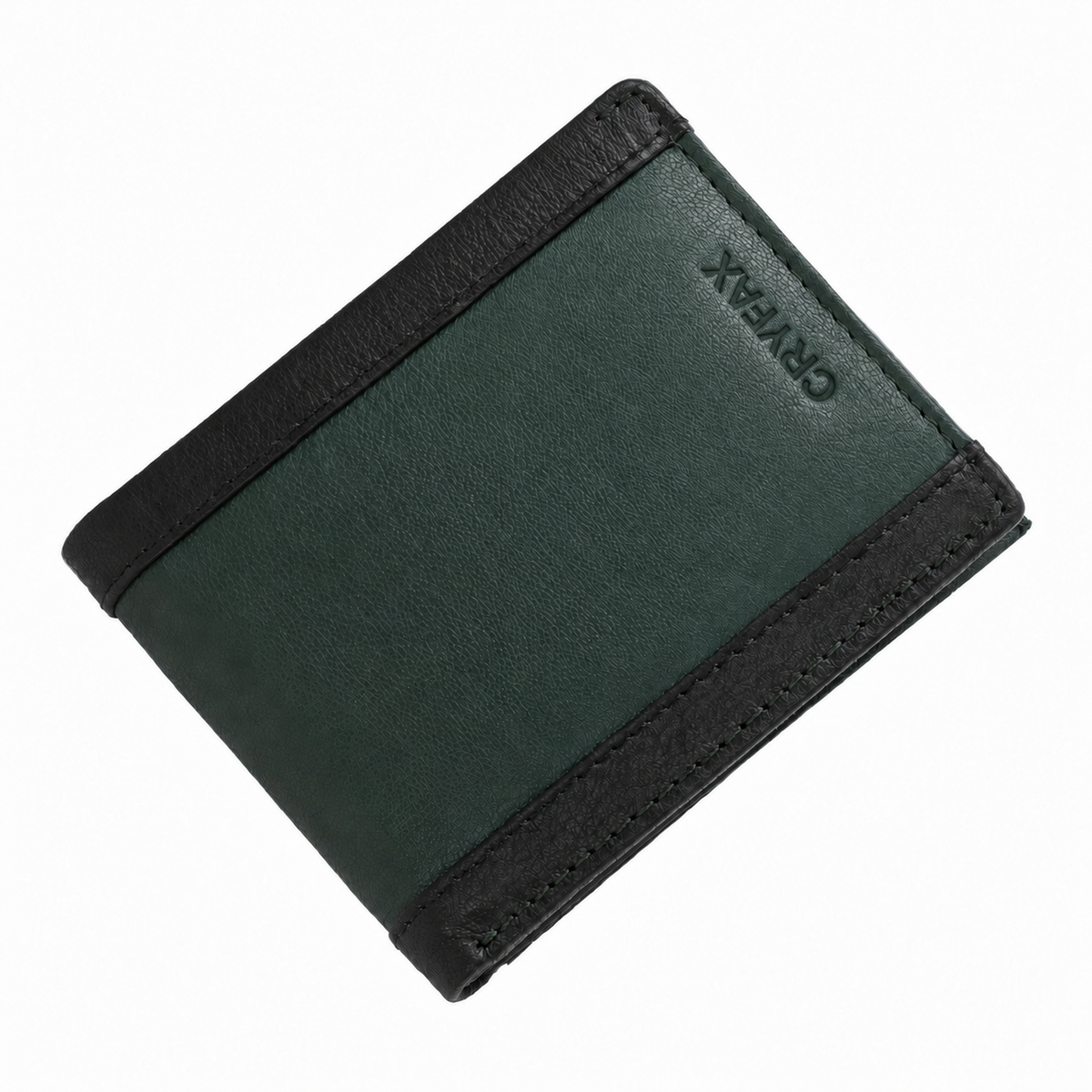 CRYFAX HERRY PATTERN MEN'S LEATHER WALLET