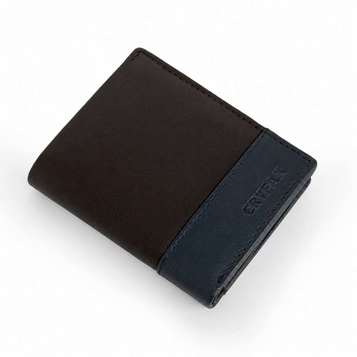 CRYFAX FLIP PATTERN MEN'S LEATHER WALLET