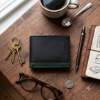 CRYFAX MEMONJA PATTERN MEN'S LEATHER WALLET