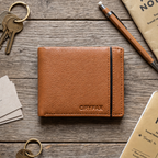 CRYFAX WORRY PATTERN MEN'S LEATHER WALLET