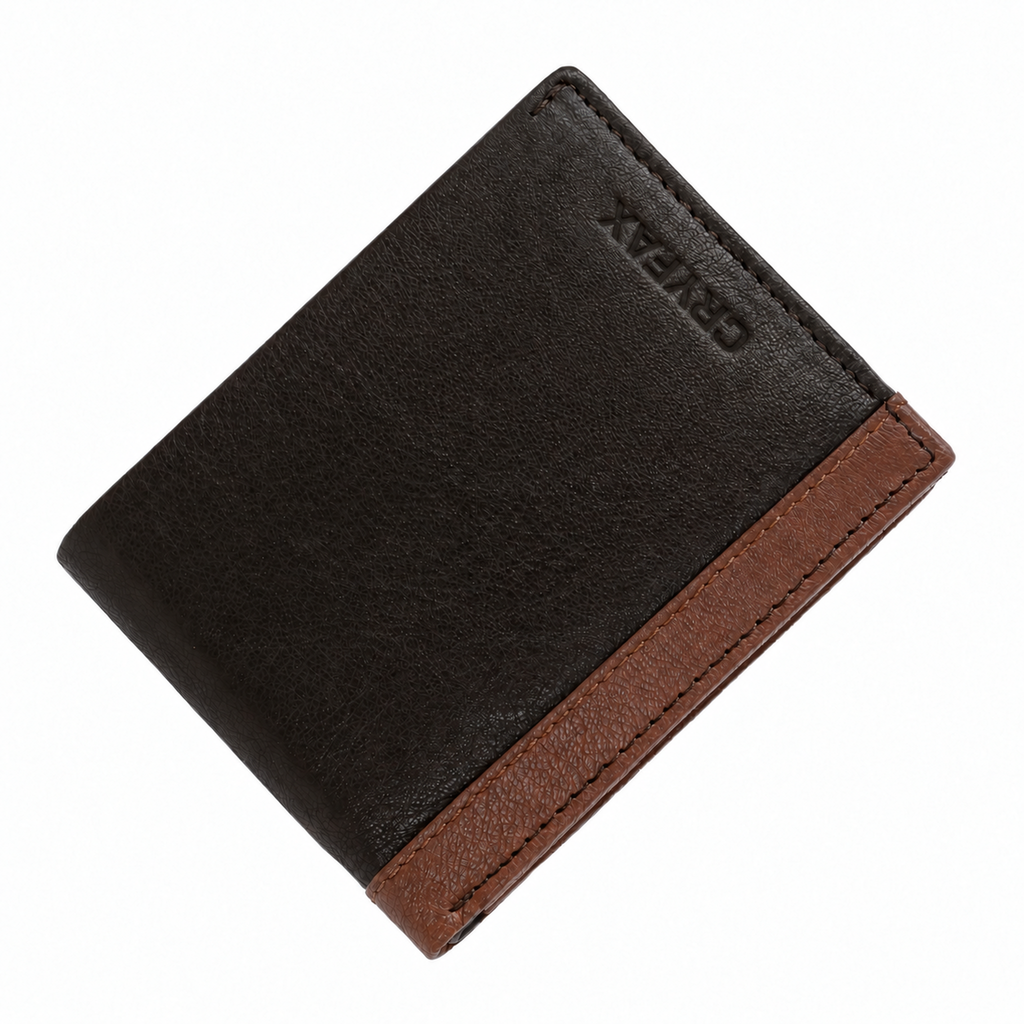 CRYFAX SOSSY PATTERN MEN'S LEATHER WALLET