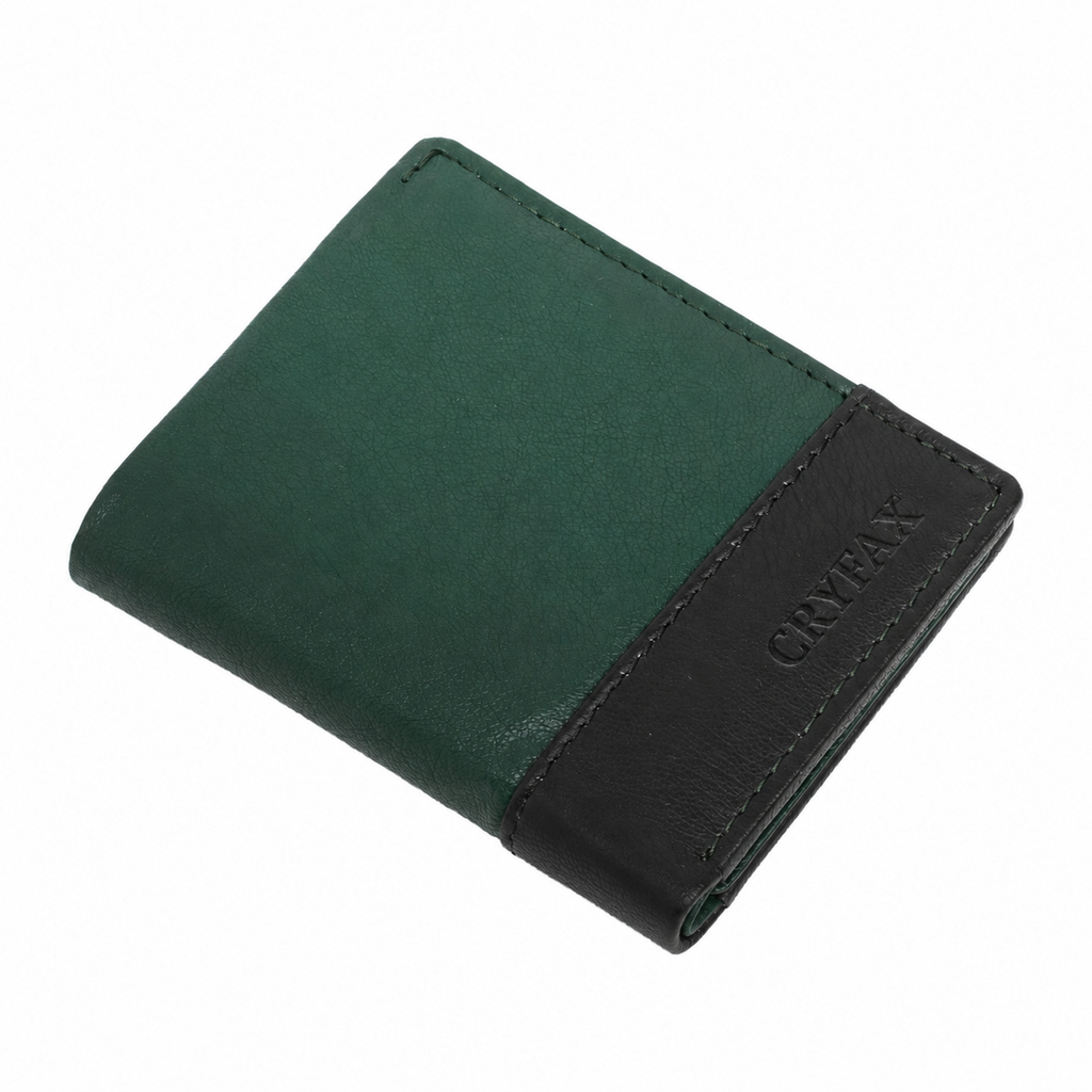 CRYFAX OSTRICH PATTERN MEN'S LEATHER WALLET