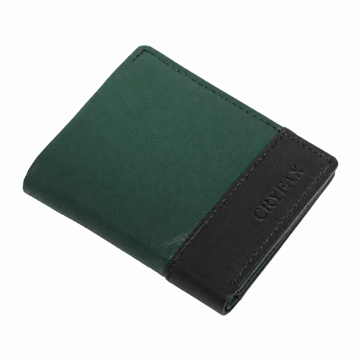 CRYFAX OSTRICH PATTERN MEN'S LEATHER WALLET