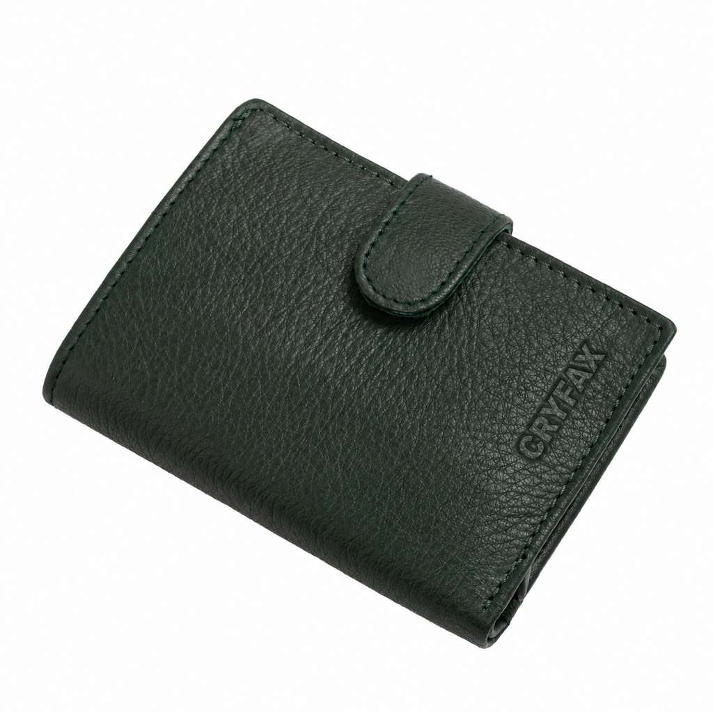 CRYFAX EXPRESSO PATTERN MEN'S LEATHER WALLET