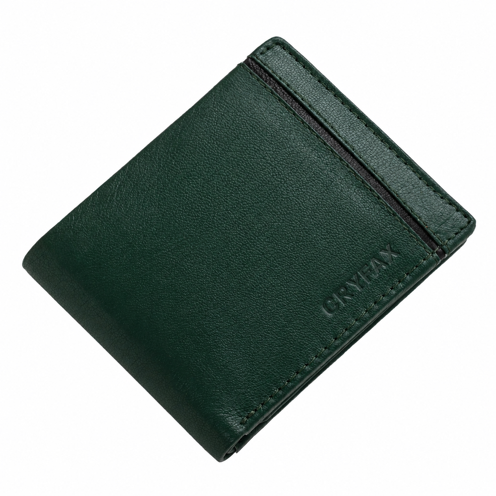 CRYFAX HIDRO PATTERN MEN'S LEATHER WALLET