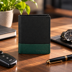 CRYFAX MARTIN PATTERN MEN'S LEATHER WALLET