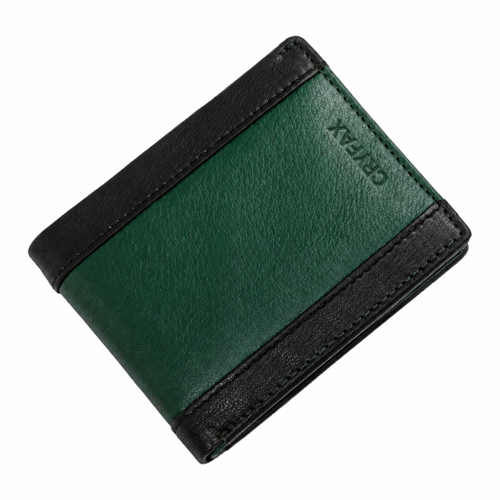 CRYFAX POSTICO PATTERN MEN'S LEATHER WALLET