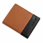 CRYFAX LIBRA PATTERN MEN'S LEATHER WALLET