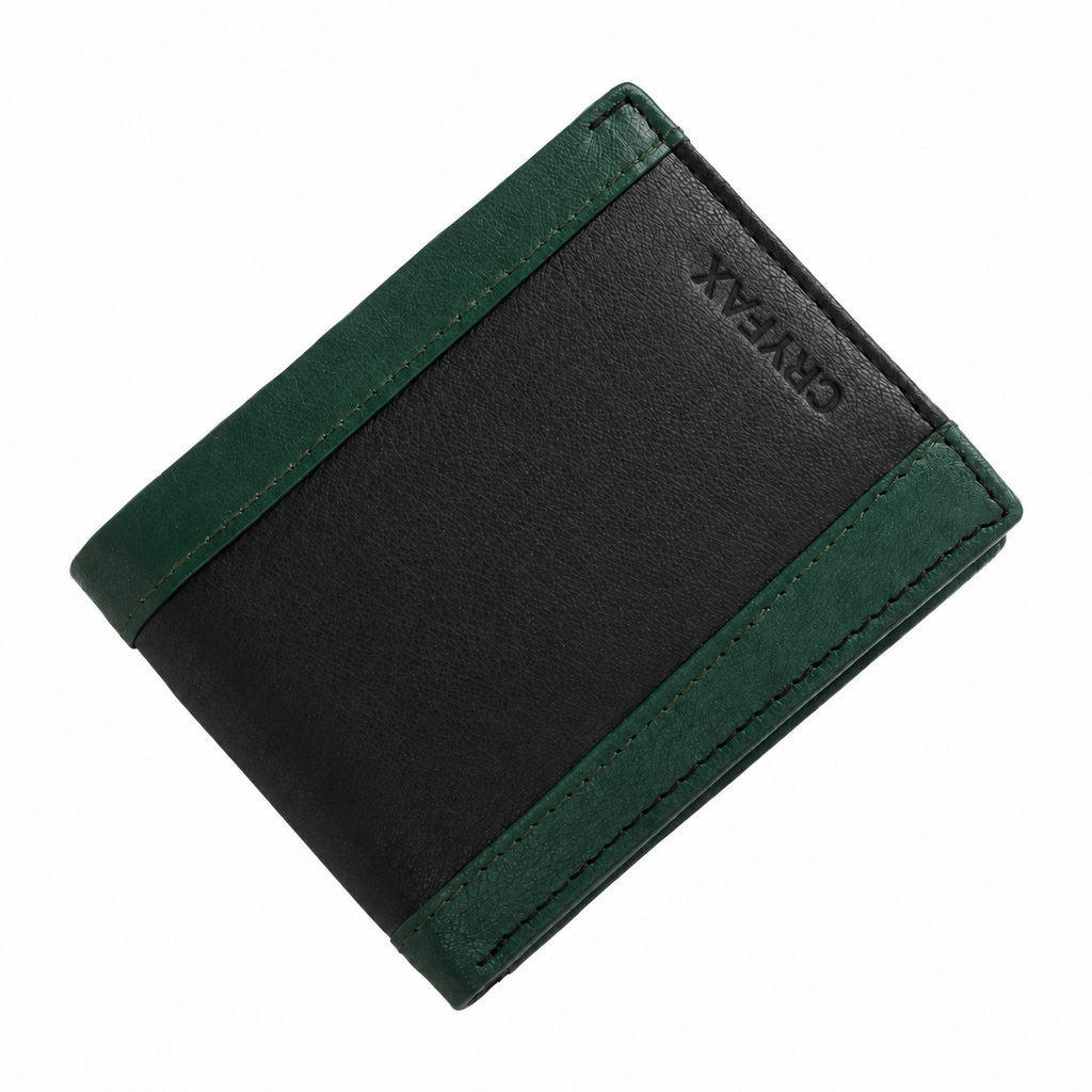 CRYFAX ZETRO PATTERN MEN'S LEATHER WALLET