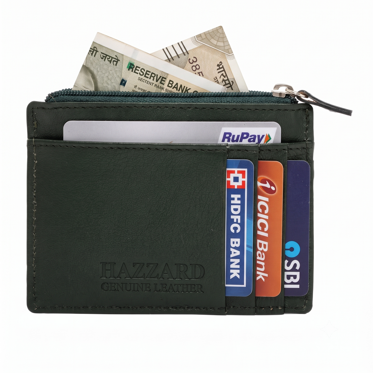 CRYFAX HORIZO PATTERN MEN'S LEATHER WALLET