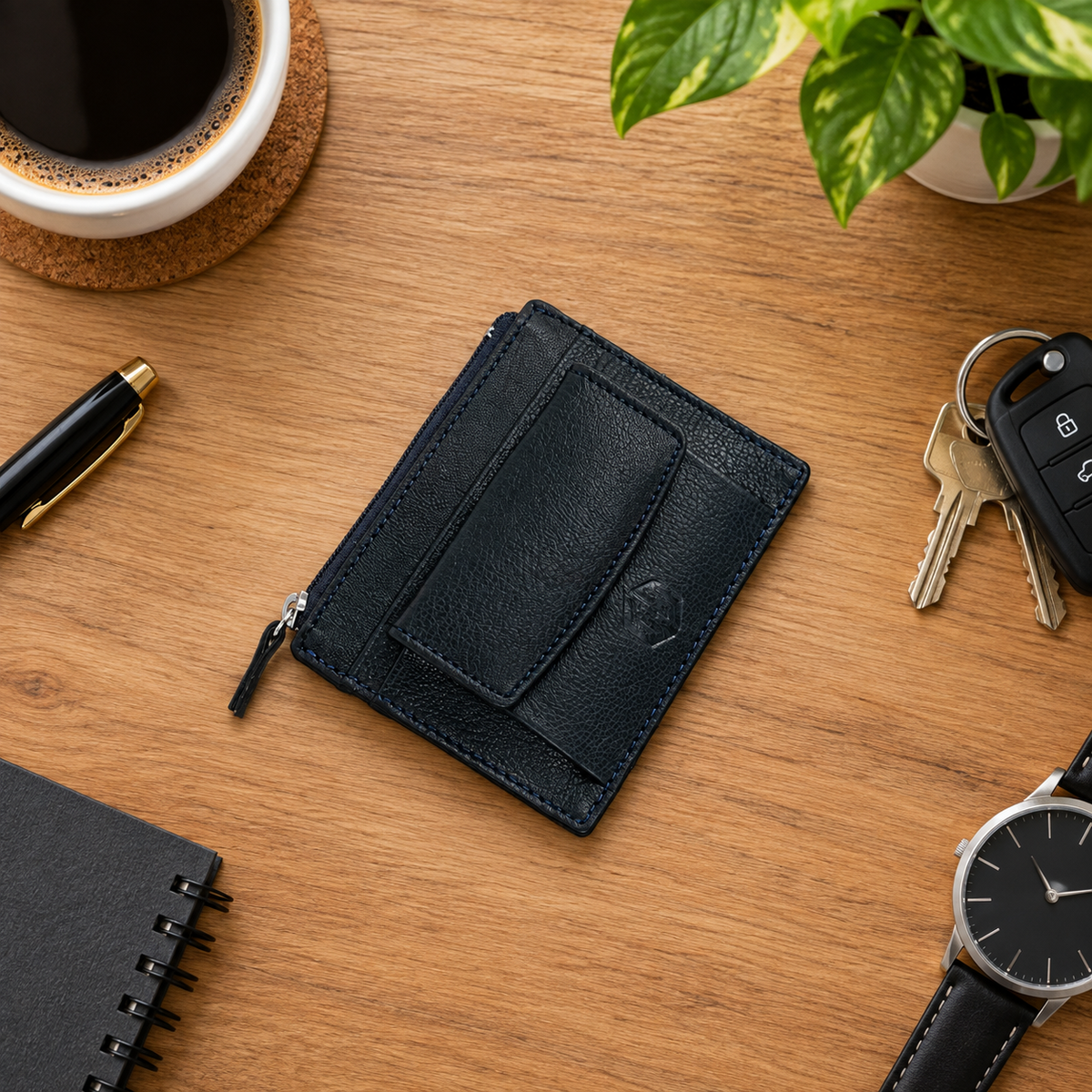 CRYFAX DARKI PATTERN MEN'S LEATHER WALLET