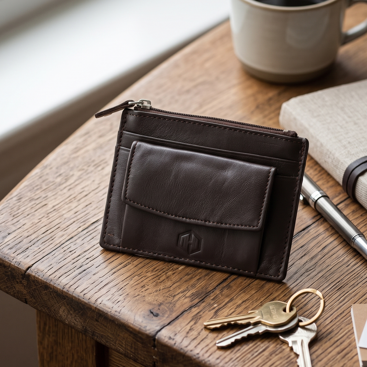 CRYFAX ZURKO PATTERN MEN'S LEATHER WALLET