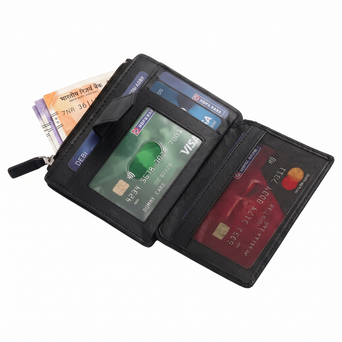 CRYFAX FIZOPSS PATTERN MEN'S LEATHER WALLET