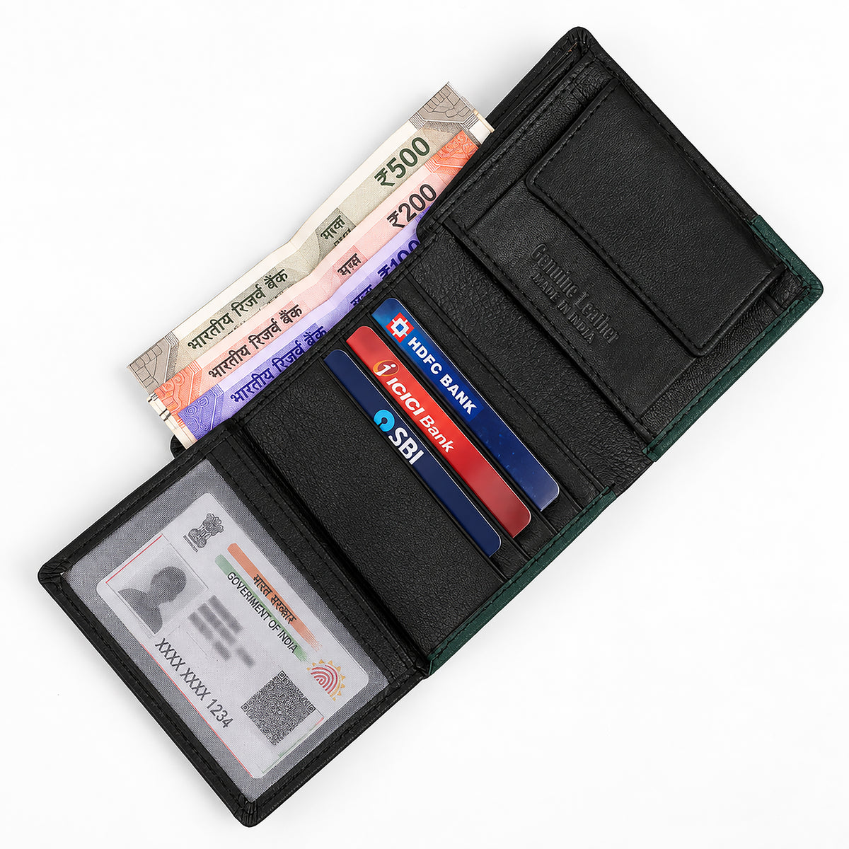 CRYFAX MARTIN PATTERN MEN'S LEATHER WALLET