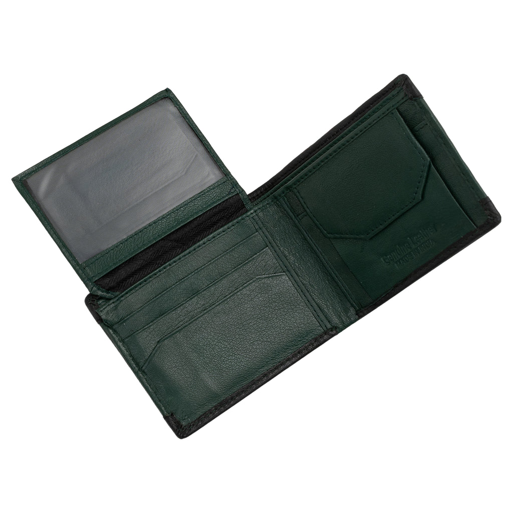 CRYFAX POSTICO PATTERN MEN'S LEATHER WALLET