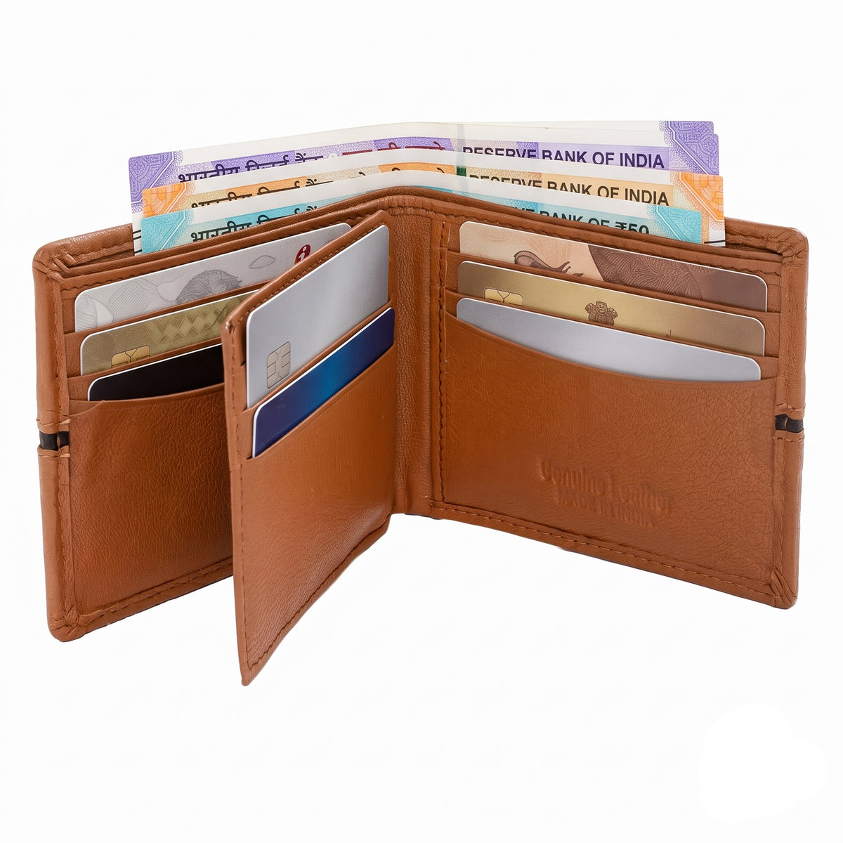 CRYFAX KICKS PATTERN MEN'S LEATHER WALLET