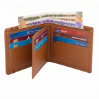 CRYFAX WORRY PATTERN MEN'S LEATHER WALLET
