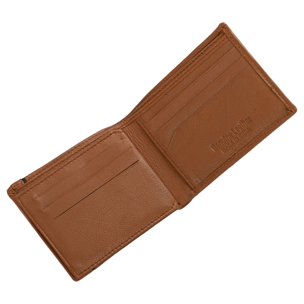 CRYFAX WORRY PATTERN MEN'S LEATHER WALLET
