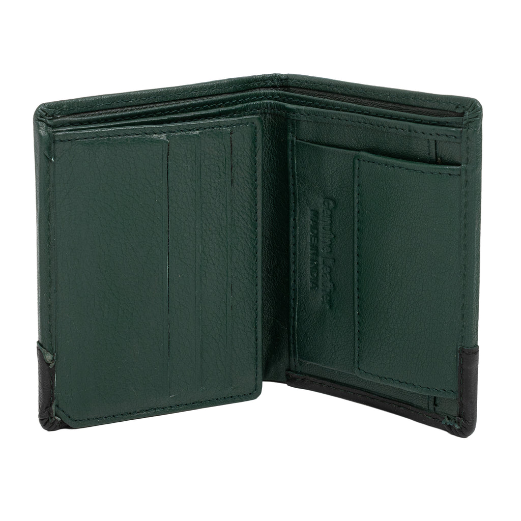 CRYFAX OSTRICH PATTERN MEN'S LEATHER WALLET