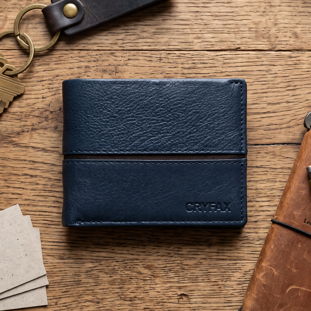 CRYFAX ELITE PATTERN MEN'S LEATHER WALLET
