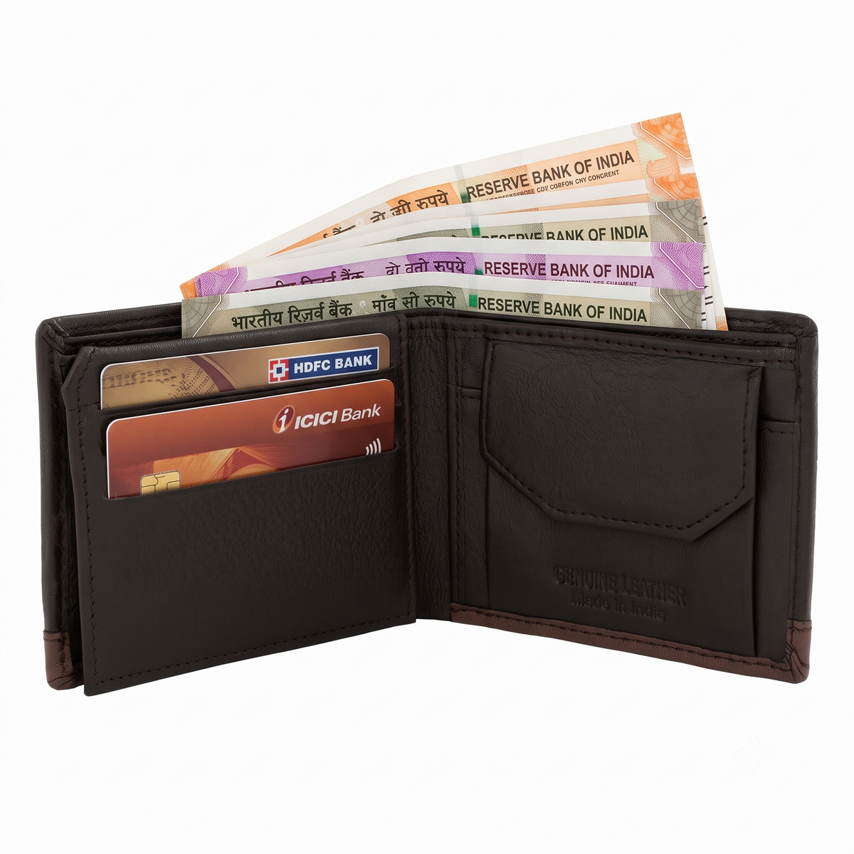 CRYFAX SOSSY PATTERN MEN'S LEATHER WALLET