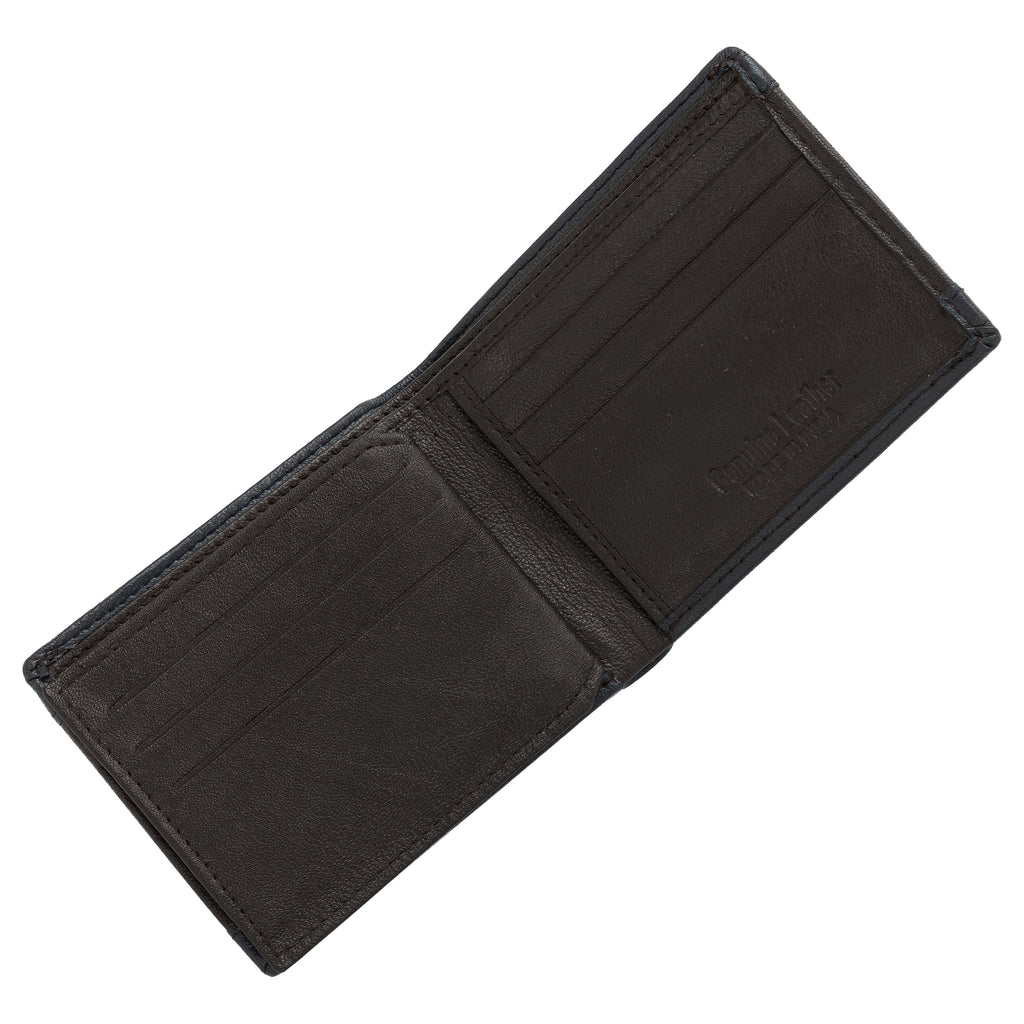 CRYFAX DUKET PATTERN MEN'S LEATHER WALLET