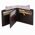 CRYFAX CENAL PATTERN MEN'S LEATHER WALLET
