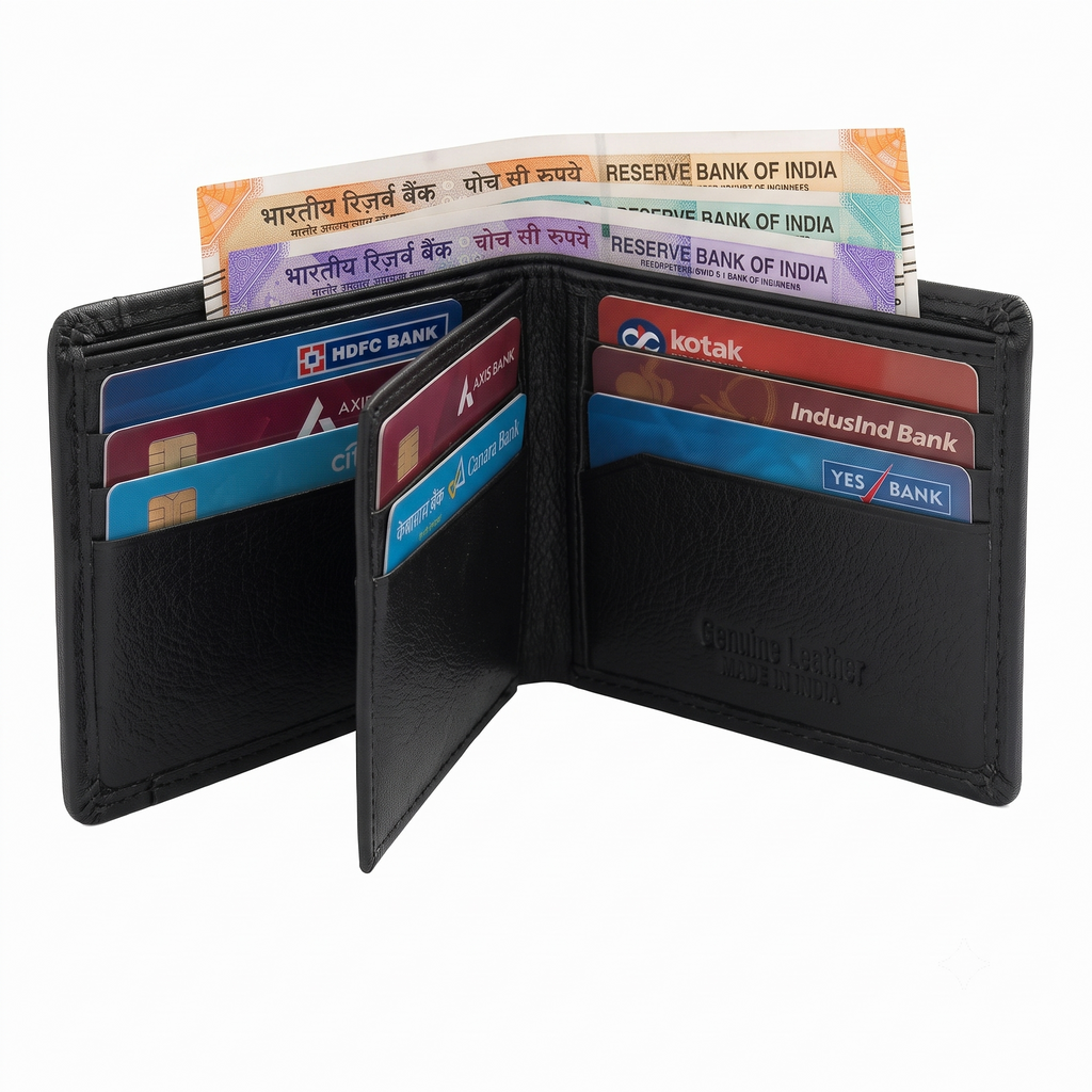 CRYFAX REXING PATTERN MEN'S LEATHER WALLET