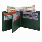 CRYFAX HERRY PATTERN MEN'S LEATHER WALLET