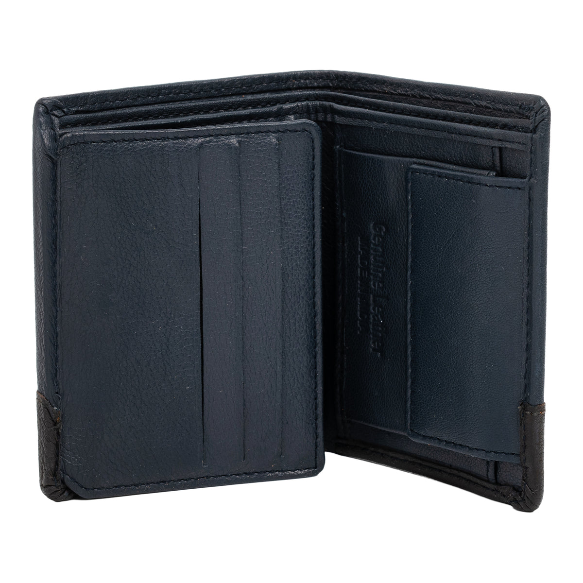 CRYFAX ZIPRO PATTERN MEN'S LEATHER WALLET