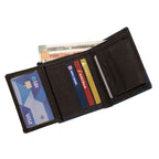 CRYFAX FLIP PATTERN MEN'S LEATHER WALLET