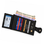 CRYFAX FRING PATTERN MEN'S LEATHER WALLET