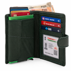 CRYFAX EXPRESSO PATTERN MEN'S LEATHER WALLET