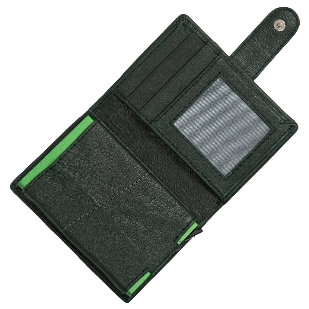 CRYFAX EXPRESSO PATTERN MEN'S LEATHER WALLET