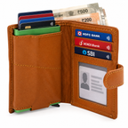CRYFAX SPARK PATTERN MEN'S LEATHER WALLET